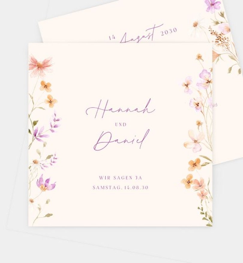 Einladungskarte Hochzeit Summer Time