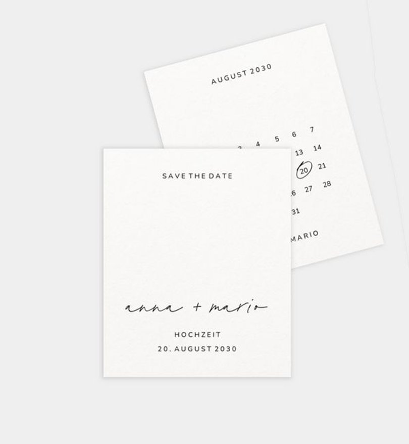 Save-The-Date Karte Hochzeit Amar