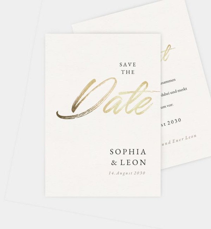 Save-The-Date Karte Hochzeit Easy