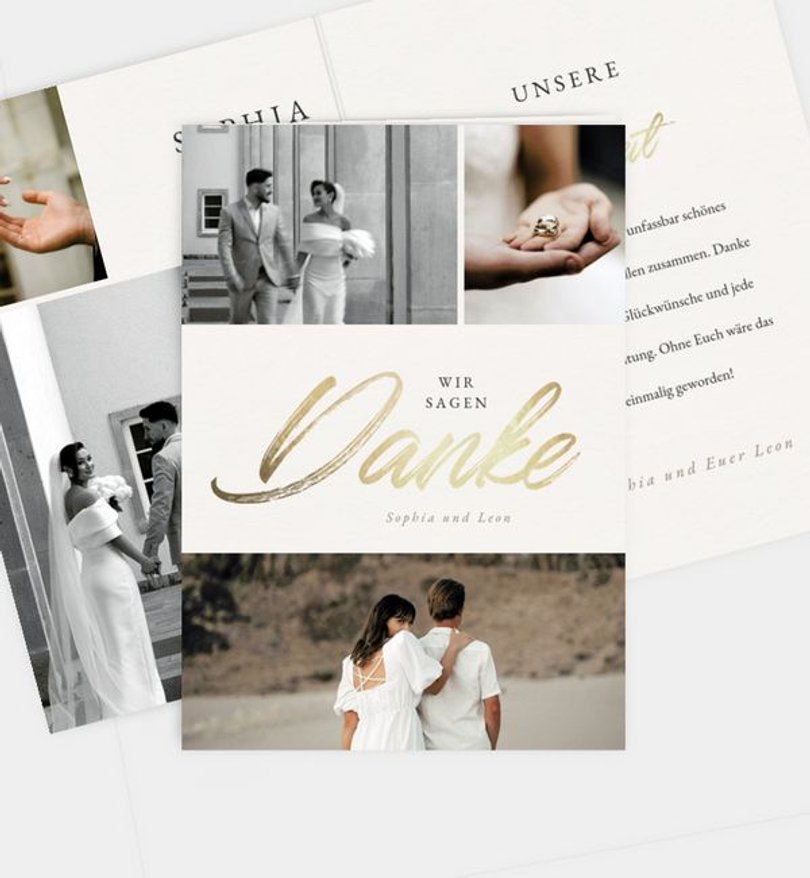Dankeskarte Hochzeit Easy