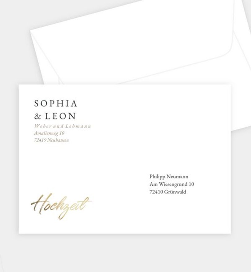 Briefumschlag Hochzeit Easy