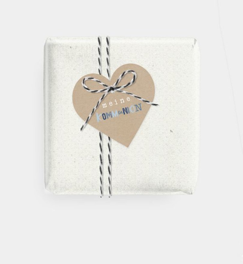 Geschenkanhänger Kommunion Cool Kids · Vintage
