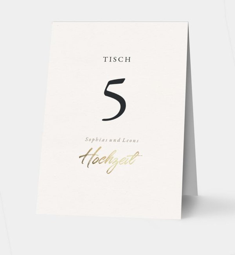 Tischnummer Hochzeit Easy