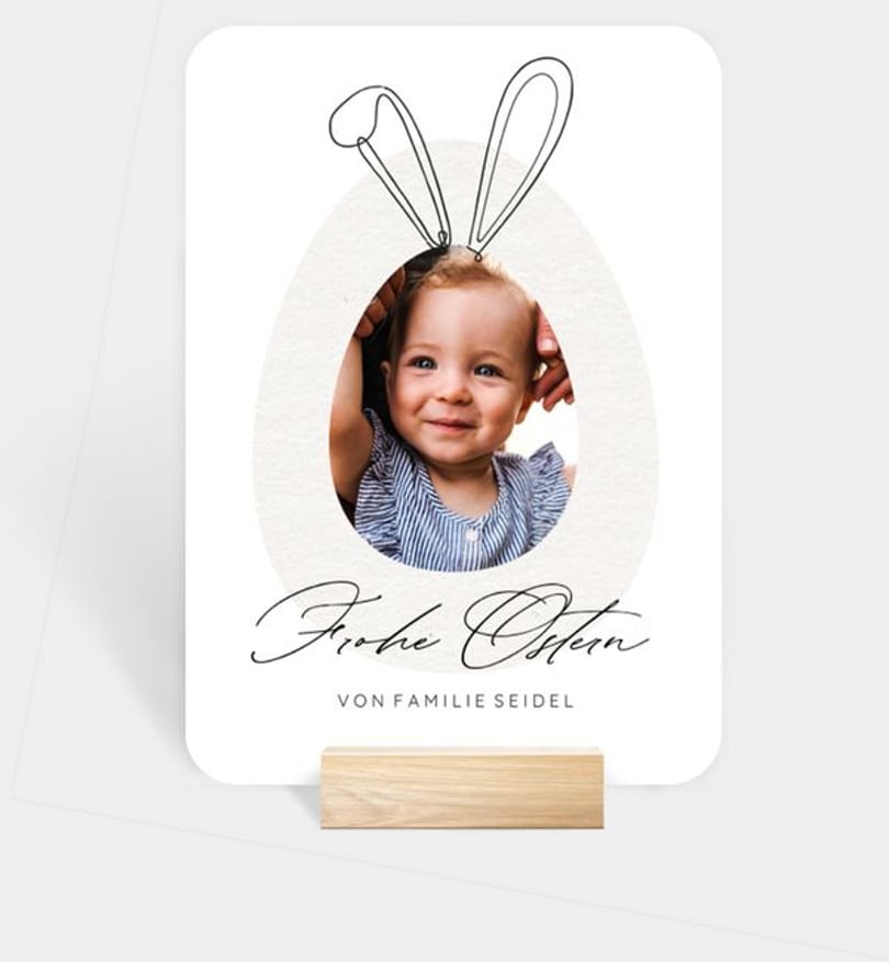 Fotoaufsteller ostern/fotoaufsteller/occasion Süße Hasenöhrchen