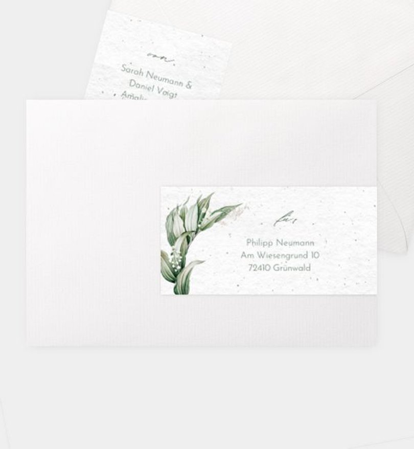 Adressaufkleber Hochzeit Growing Love