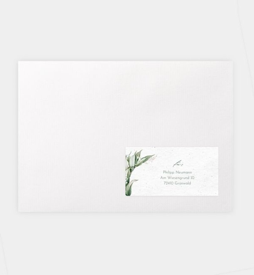 Empfängeraufkleber Hochzeit Growing Love