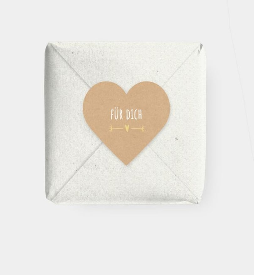 Geschenkaufkleber Geburt Vintage Love · Crafty