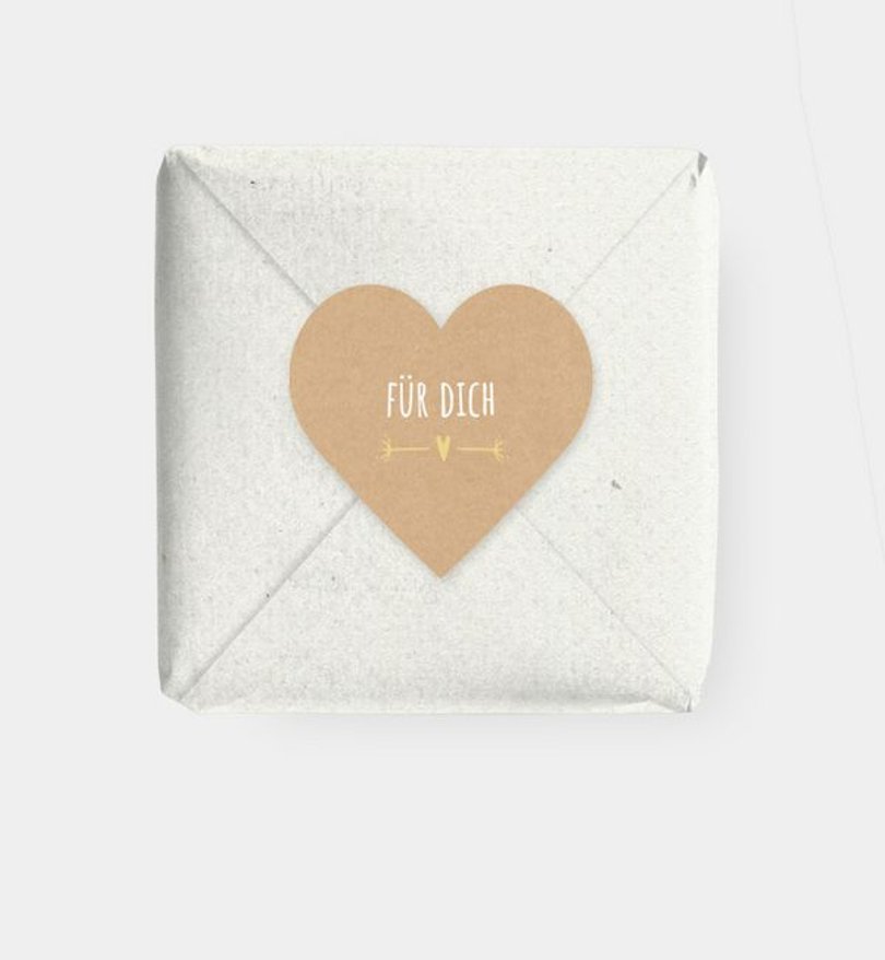 Geschenkaufkleber Geburt Vintage Love · Crafty