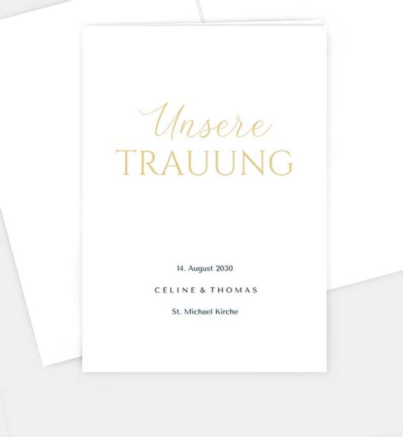 Kirchenheft Hochzeit Elegant photo