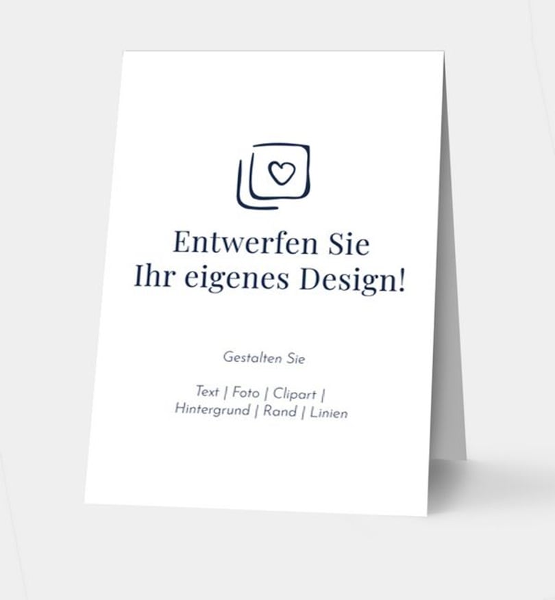 Tischnummer Hochzeit Blanko Design