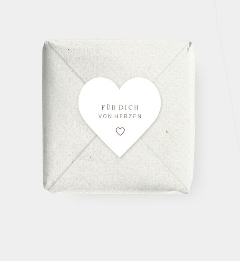 Geschenkaufkleber Hochzeit Full with Love