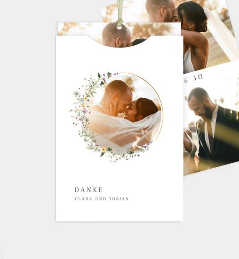Dankeskarte Hochzeit Grow Together