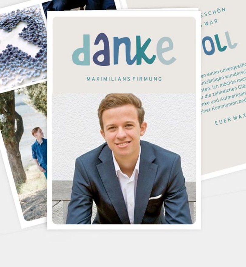 Dankeskarte Firmung Oh Happy Day