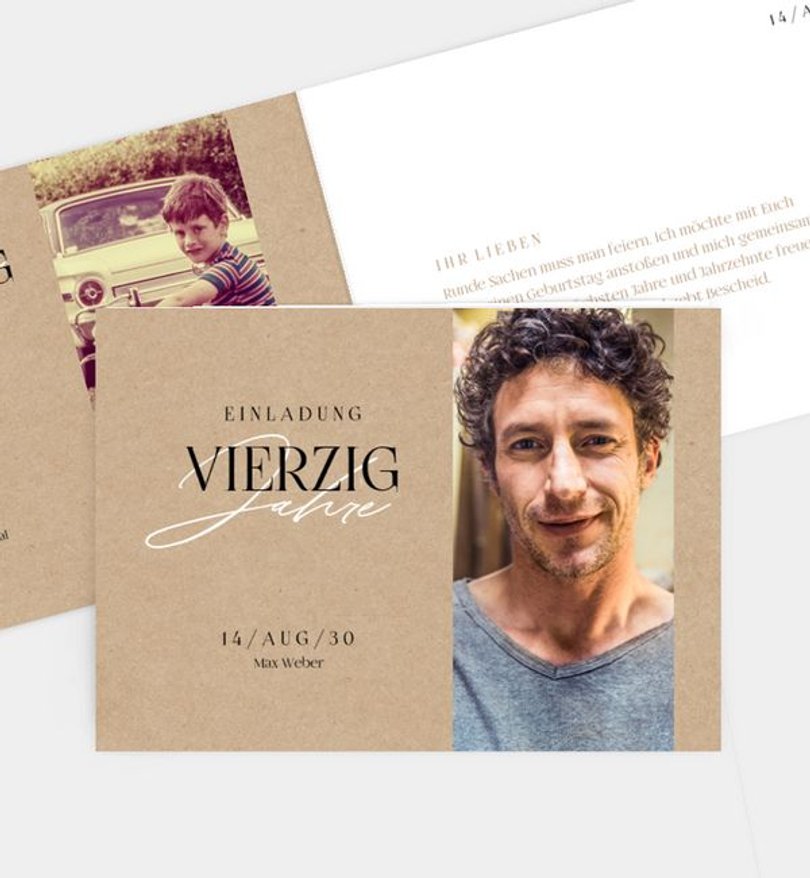 Einladungskarte Geburtstag Dynamic Elegance