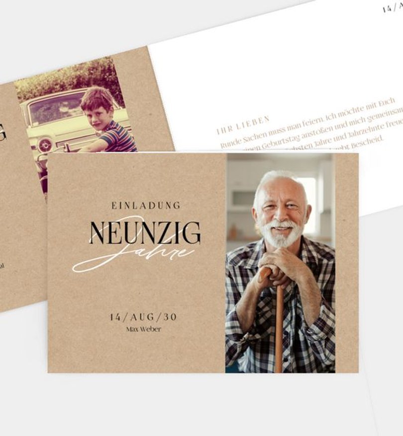 Einladungskarte Geburtstag Dynamic Elegance