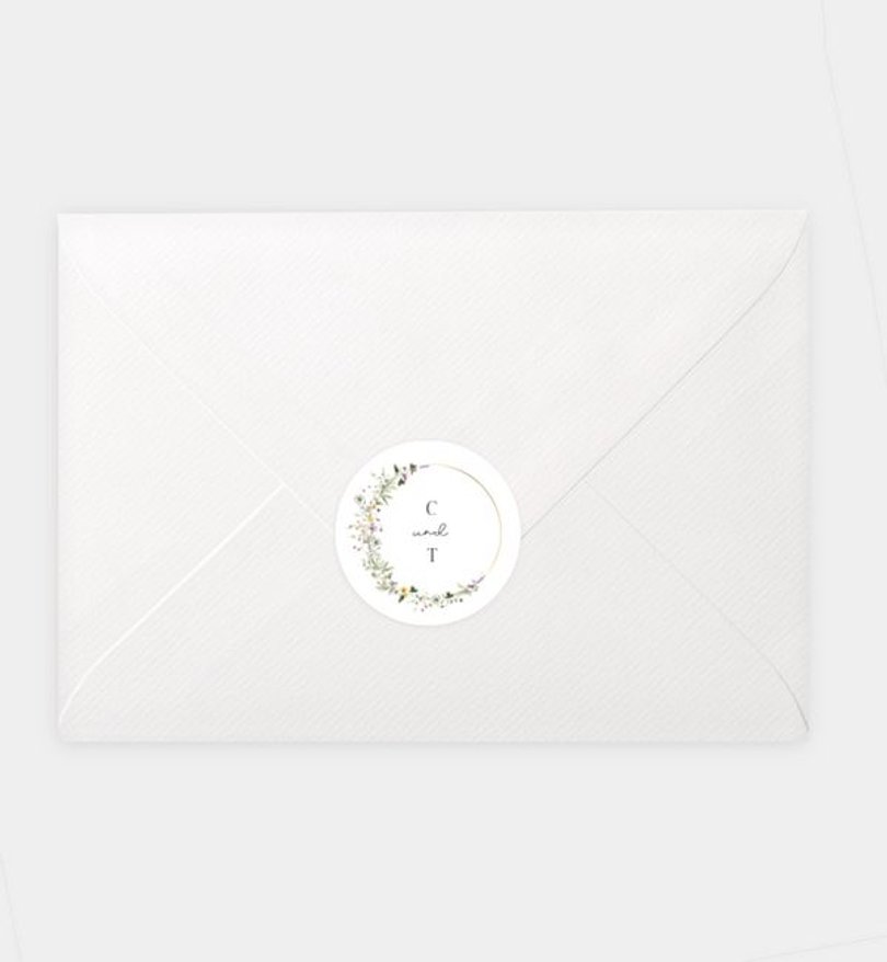 Siegelsticker Hochzeit Grow Together