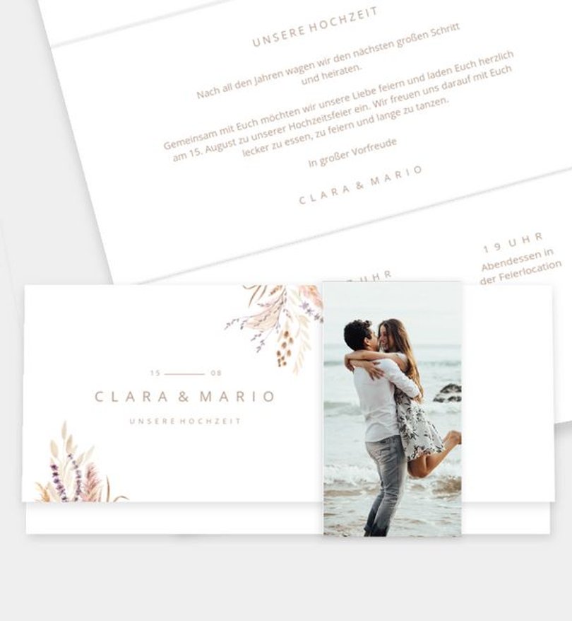 Einladung Standesamt Hochzeit Praia