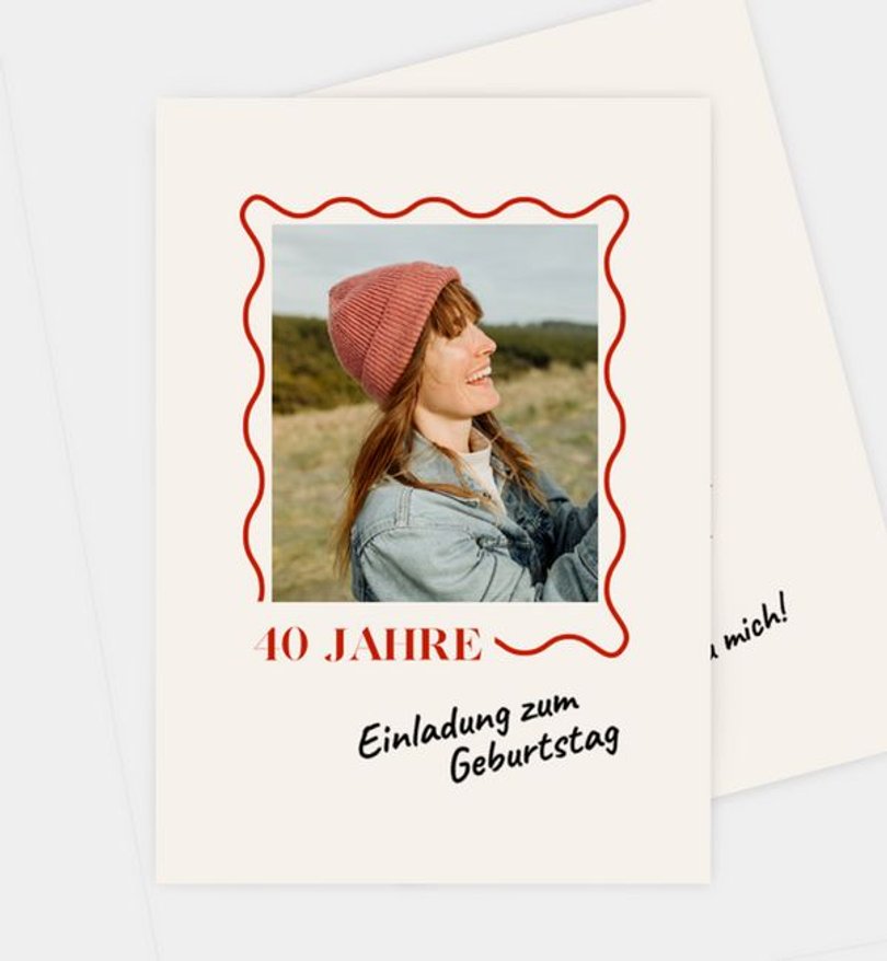 Einladungskarte Geburtstag Modern Handmade