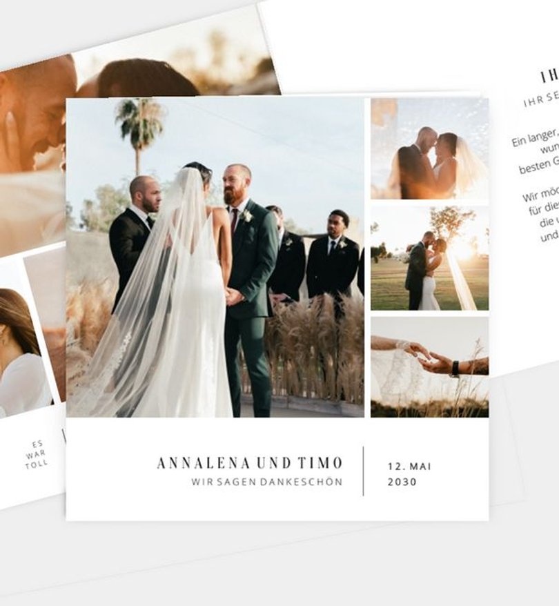Dankeskarte Hochzeit Flow