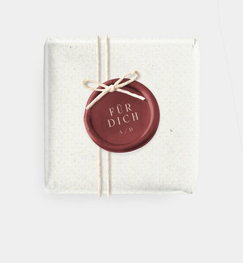 Geschenkanhänger Hochzeit Liebe besiegelt