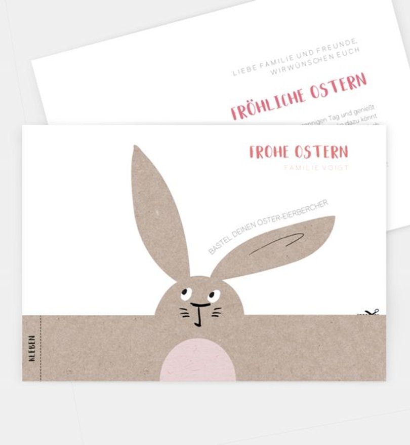 Grußkarte Ostern Bastelkarte