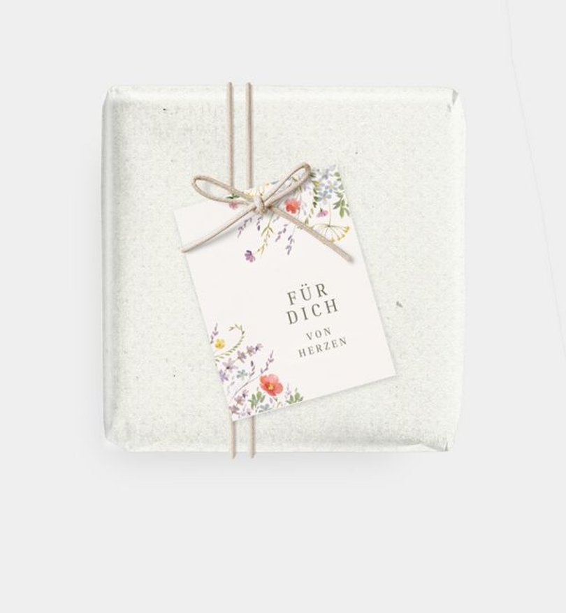 Geschenkanhänger Hochzeit Wildflowers