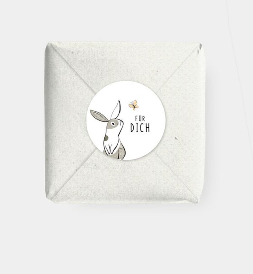 Geschenkaufkleber Ostern Hoppla Hop