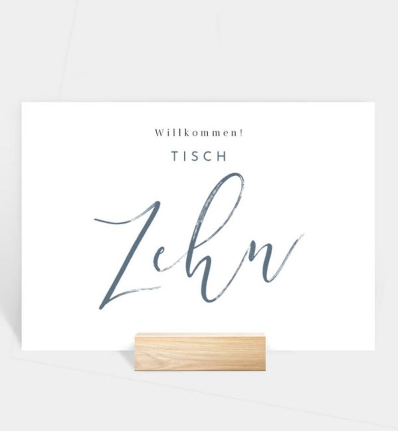 Tischnummer Goldene Hochzeit Liebesbrief