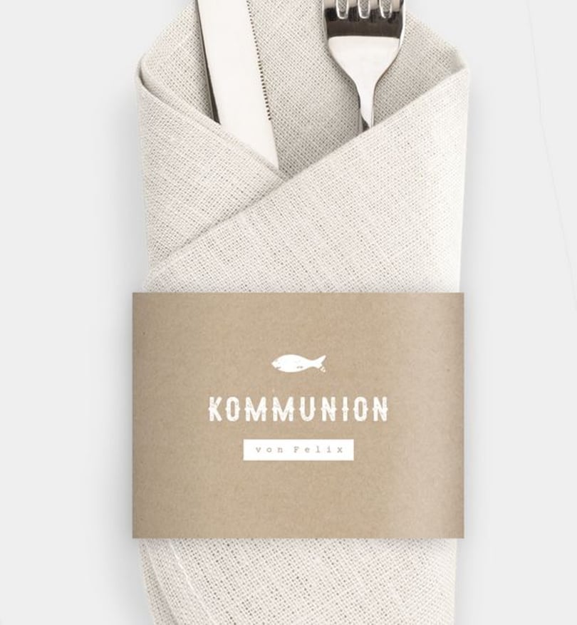 Besteck Servietten-Zubehör kommunion/besteck-serviettenzubehoer/occasion My Day · Crafty