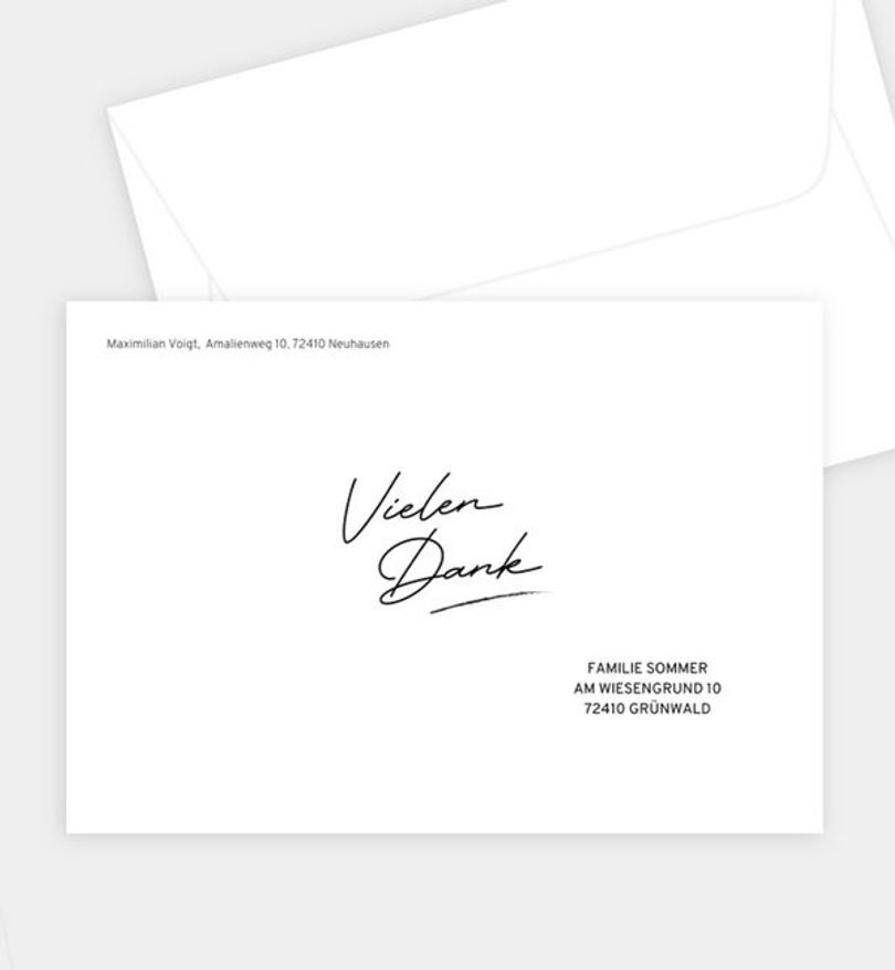 Briefumschlag Hochzeit Weddingfont