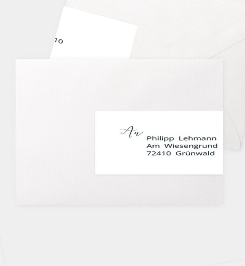 Adressaufkleber Hochzeit Einzelstück