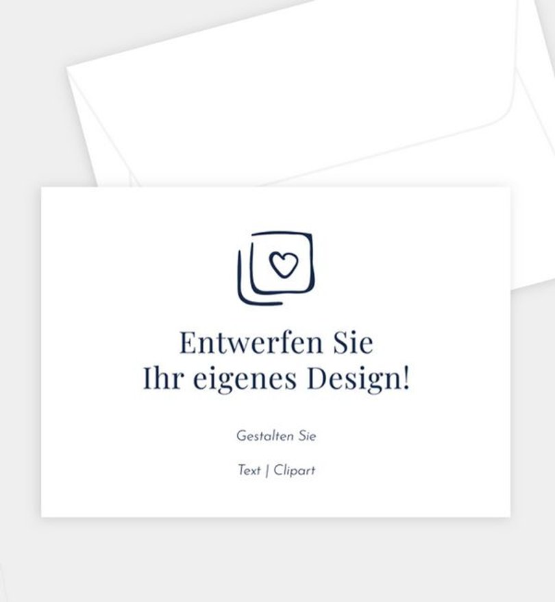 Briefumschlag Goldene-Hochzeit Blanko Design