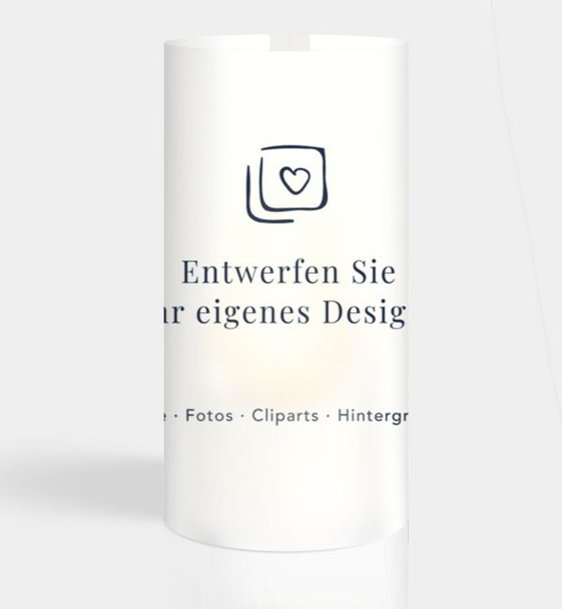 Windlichtkarte Goldene Hochzeit Blanko Design