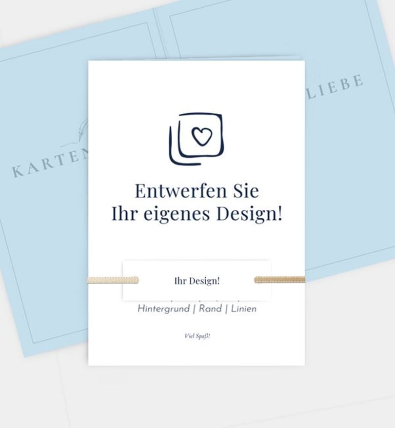 Grußkarte Ostern Blanko Design