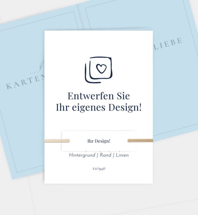 Grußkarte Ostern Blanko Design