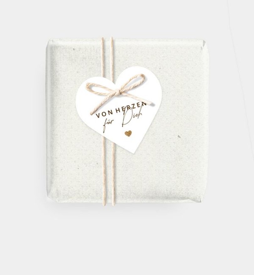 Geschenkanhänger Hochzeit Volles Herz