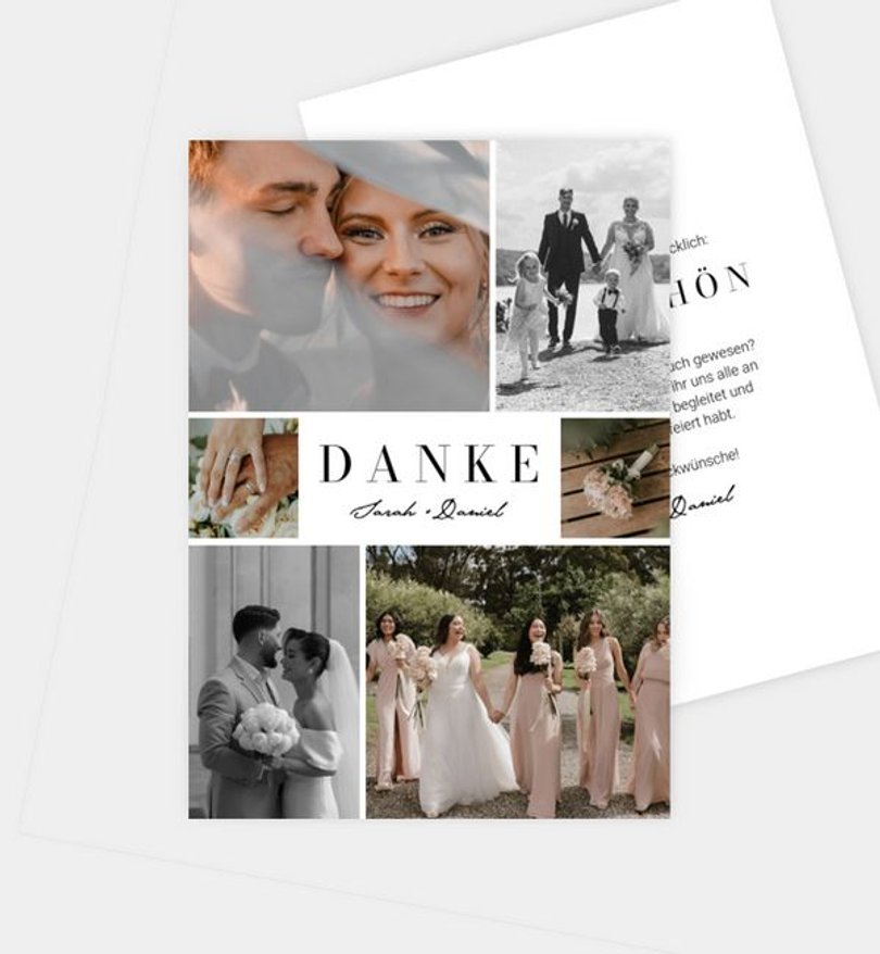 Dankeskarte Hochzeit Collect Memories