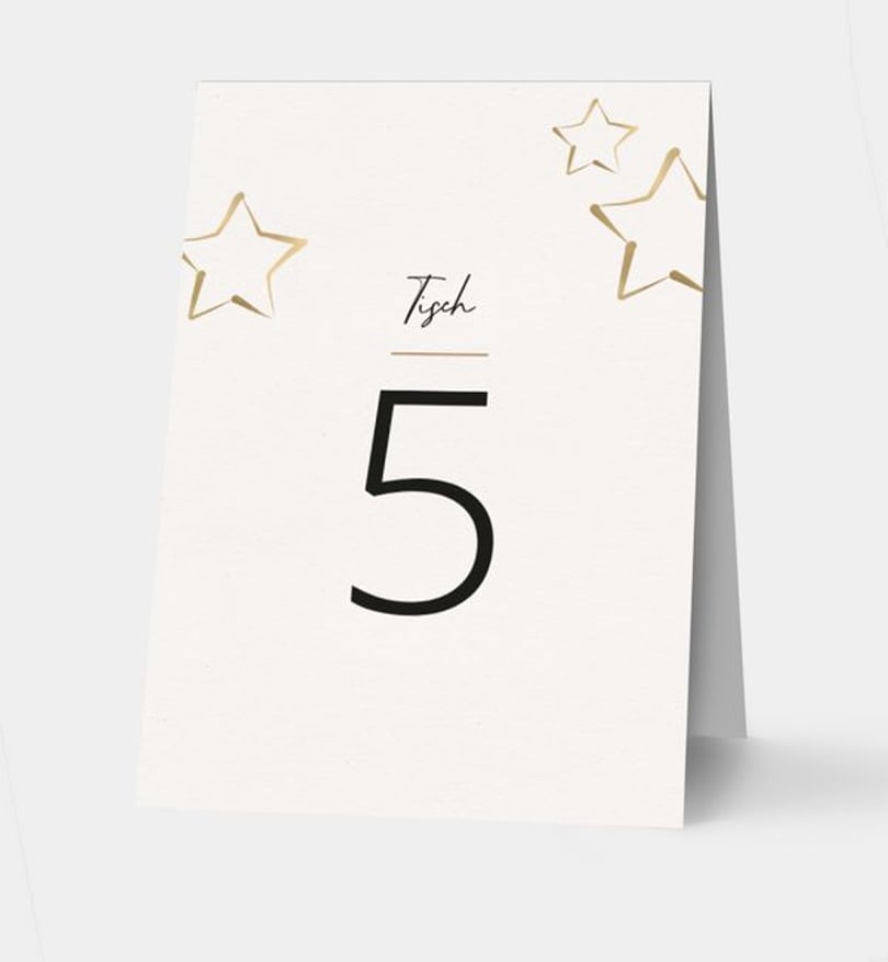 Tischnummer weihnachten/geschaeftlich/tischnummer/occasion Sterne