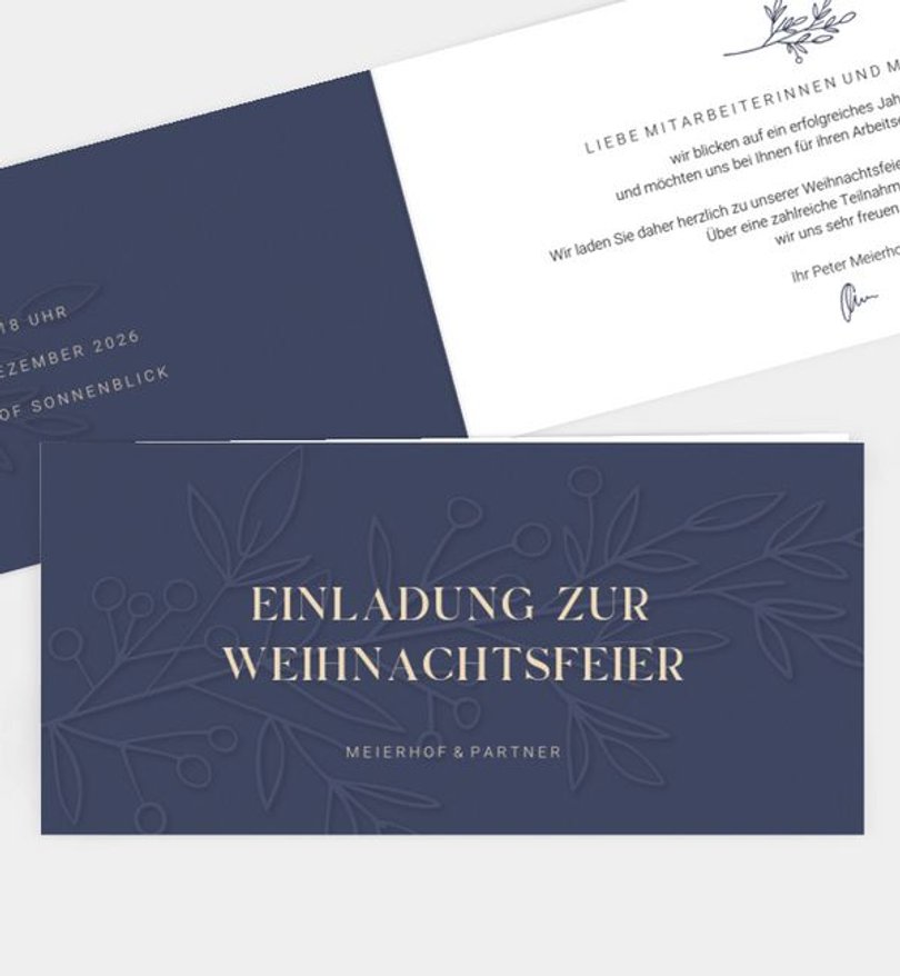 Weihnachtsfeier Weihnachtsfeier Festive Elegance
