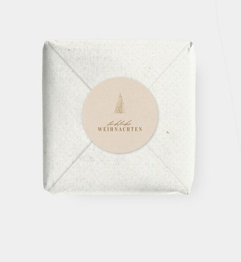 Geschenkaufkleber Geschäftlich Tannenzauber