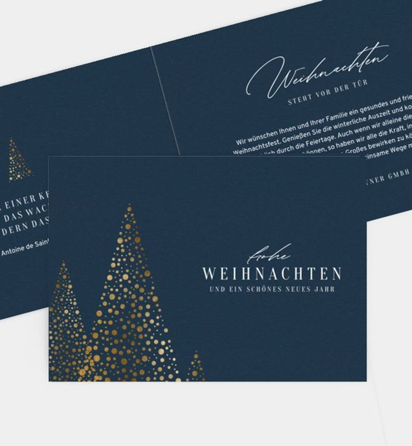 Weihnachtskarte Weihnachten geschäftlich Tannenzauber
