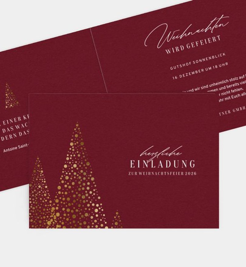 Weihnachtsfeier Weihnachtsfeier Tannenzauber