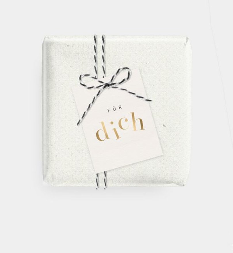 Geschenkanhänger Geschäftlich Jumping Letters