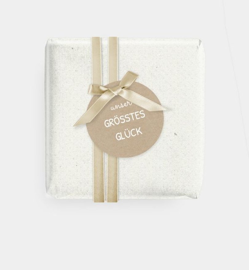 Geschenkanhänger Geburt Cool Grid · Vintage