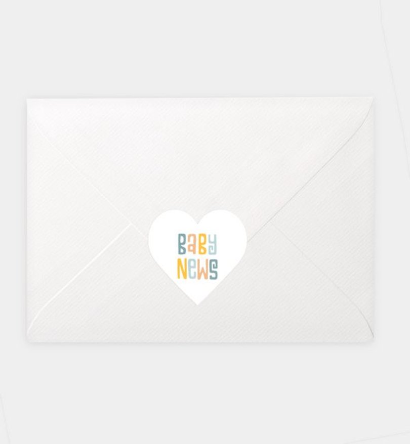 Siegelsticker Geburt Little Hello