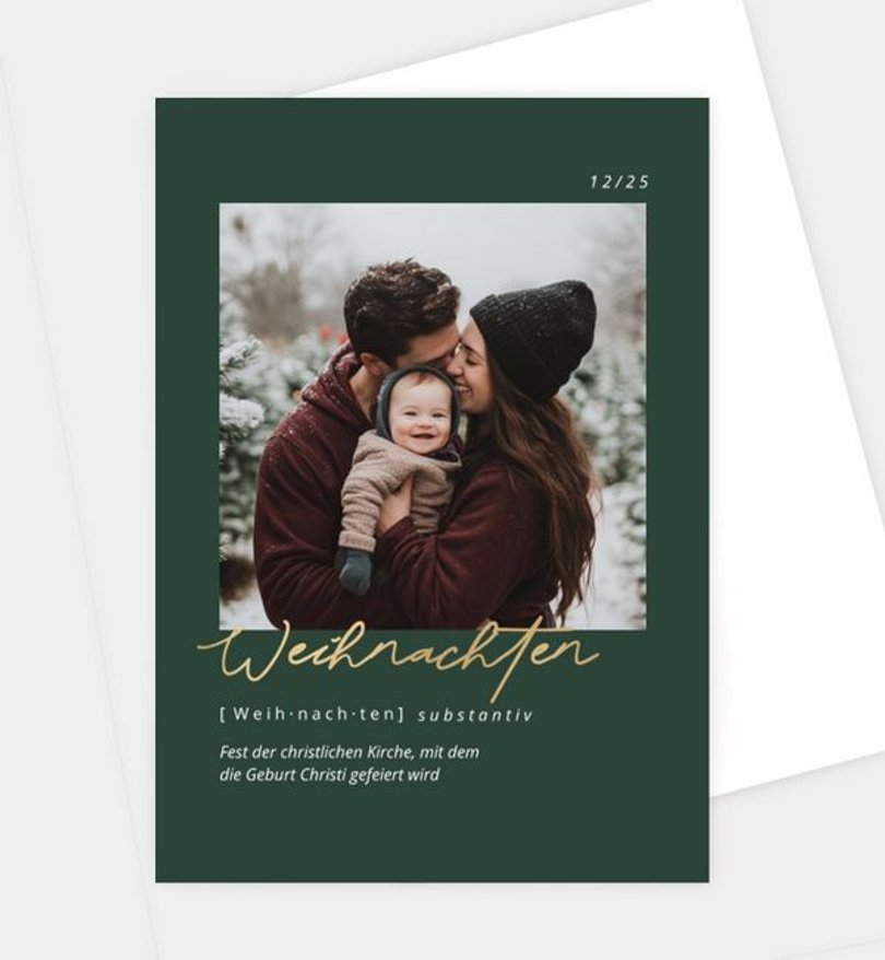 Weihnachtskarte Weihnachten/Privat Voller Bedeutung