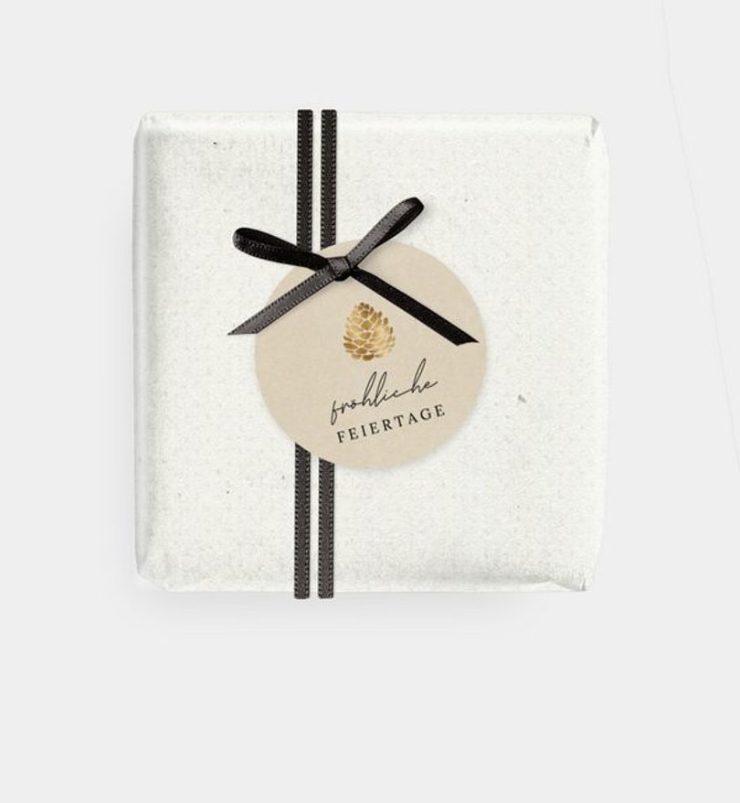 Geschenkanhänger Geschäftlich Tannenzapfen