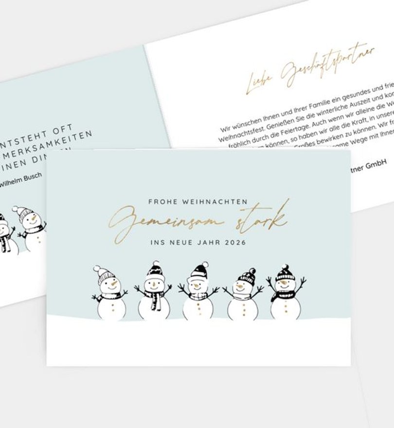 Weihnachtskarte Weihnachten geschäftlich Frohe Grüße