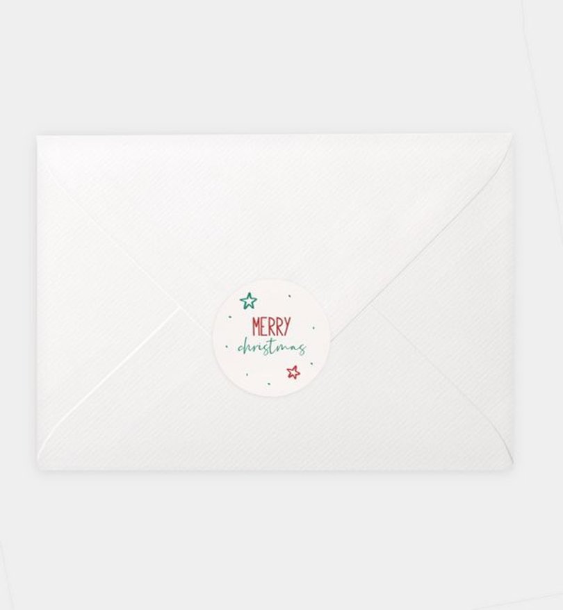 Siegelsticker Geschäftlich Handmade Christmas