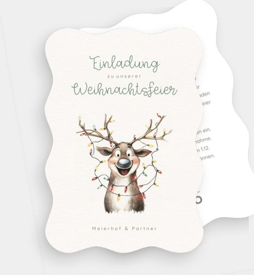 Weihnachtsfeier Weihnachtsfeier Glowing Reindeer